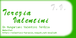 terezia valentini business card