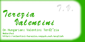 terezia valentini business card